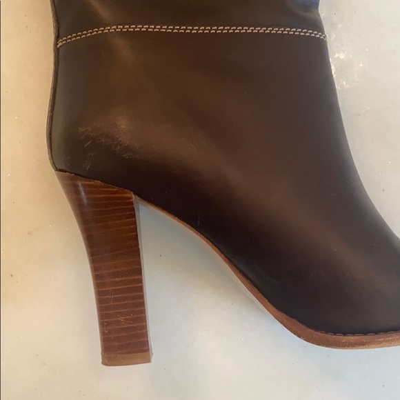 Coach Rory Polished Calf Boot Chocolate Brown 8.5 - Picture 16 of 16